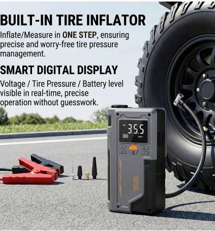 RoadReady™ Jump Starter + Tyre Inflator