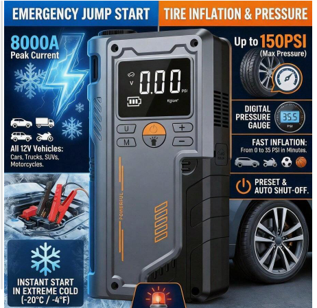 RoadReady™ Jump Starter + Tyre Inflator